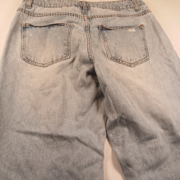 Forever 21 Womens Light Wash Distressed Jeans - Size 28 - Picture 4 of 6